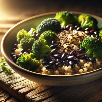 Image of Quinoa Black Bean Broccoli Deliciousness