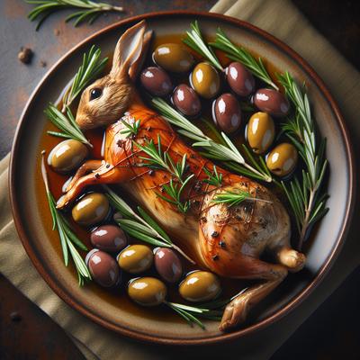 Image of Rabbit with Rosemary and Olives