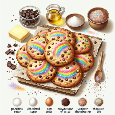 Image of Rachel's Rainbow Chocolate Chip Cookies