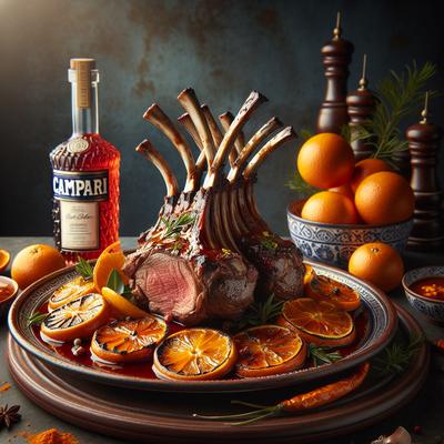 Image of Rack of Lamb in an Orange and Campari Sauce