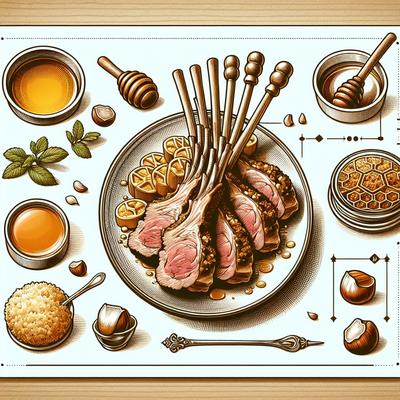 Image of Rack of Lamb with a Honey Hazelnut Crust