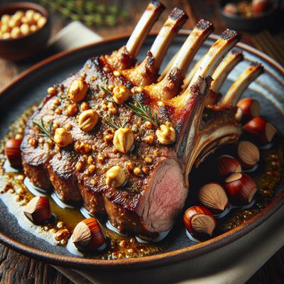 Image of Rack of Lamb with Toasted Hazelnut Butter