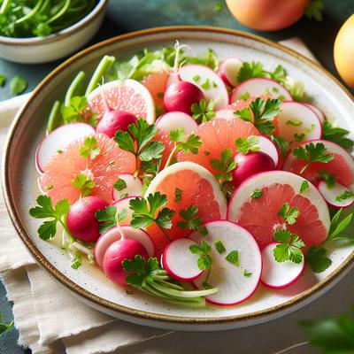 Image of Radish and Pink Grapefruit Salad