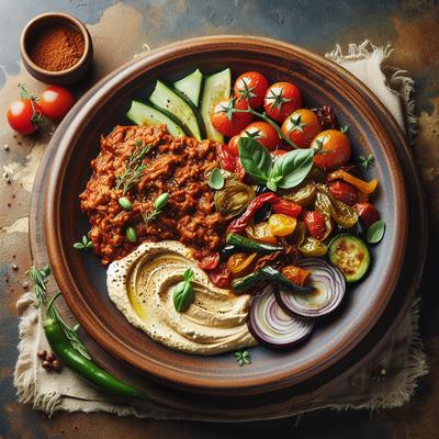 Image of Ragu Ratatouille Hummus Plate Ragu