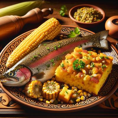 Image of Rainbow Trout Savory Cornbread Stuffing