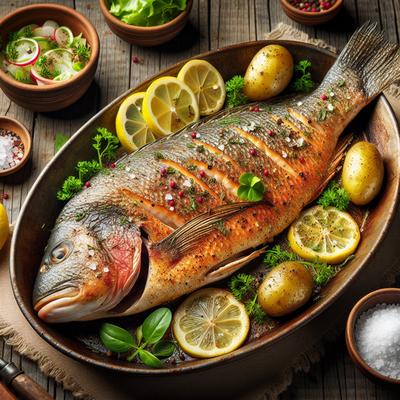 Image of Rainbow Trout Tilapia Baked