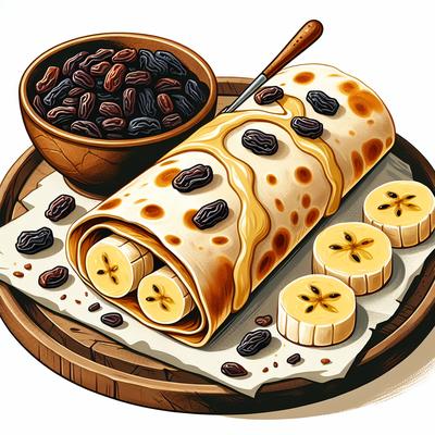 Image of Raisin Banana Tortilla Roll Up