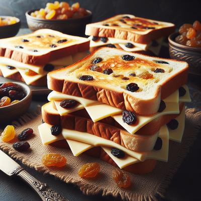 Image of Raisin Bread Cheese Sandwiches
