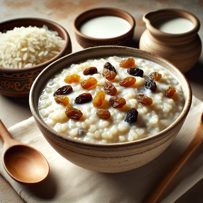 Image of Raisin Studded Breakfast Rice Pudding