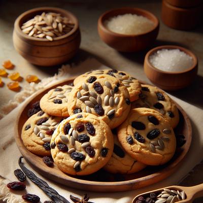 Image of Raisin Sunflower Seed Vanilla Cookies