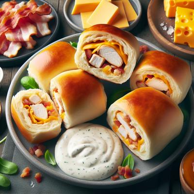 Image of Ranch Chicken Cheddar Bacon Rolls