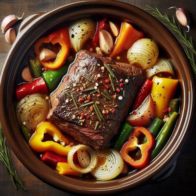 Image of Ranch Steak with Veggies in the Crock Pot