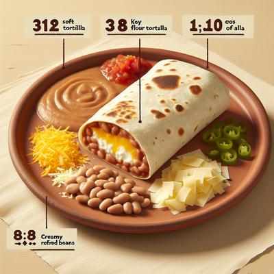 Image of Randy's 318 Cal Re Fried Bean Burrito