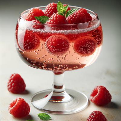 Image of Raspberries in Champagne Jelly