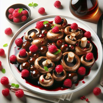 Image of Raspberry Balsamic Mushroom Saute