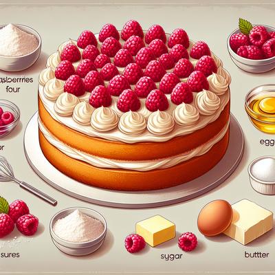 Image of Raspberry Cake with Buttercream Icing