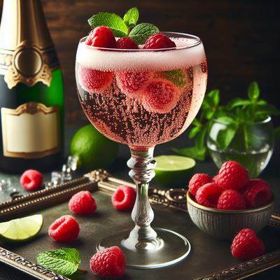 Image of Raspberry Champagne Cocktail