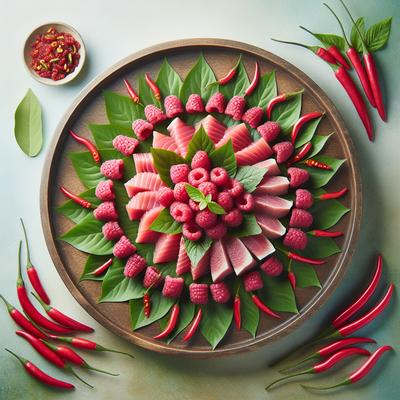 Image of Raspberry Chili Tuna on Greens