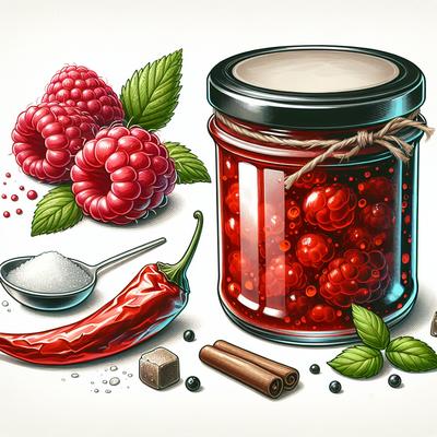 Image of Raspberry Chipotle Freezer Jam No Cook