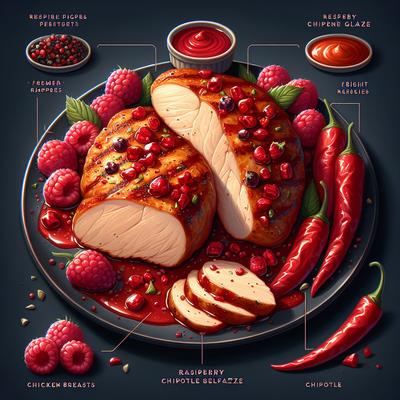 Image of Raspberry Chipotle Glazed Chicken Breasts