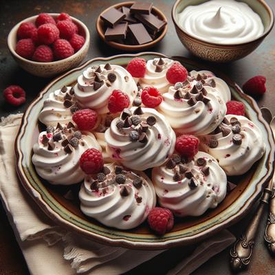 Image of Raspberry Chocolate Chip Meringues