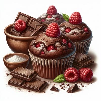 Image of Raspberry Chocolate Muffins
