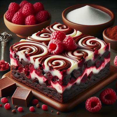 Image of Raspberry Cream Cheese Brownies