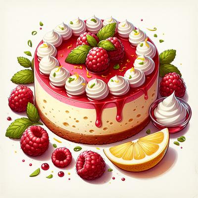 Image of Raspberry Lemon Whipped Cheesecake