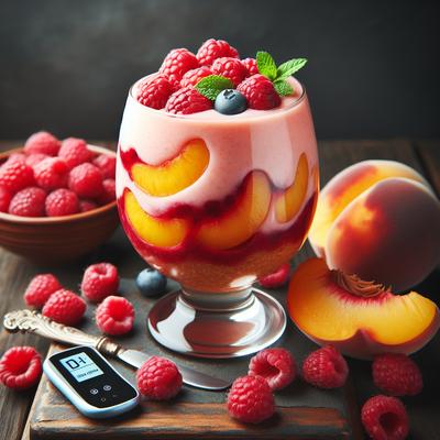 Image of Raspberry Peach Smoothie Diabetic
