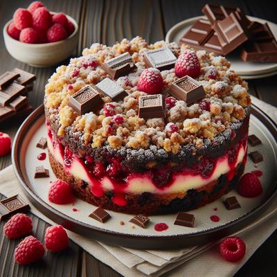 Image of Raspberry Rhapsody Chocolate Streusel Cake