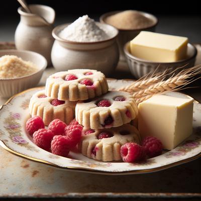 Image of Raspberry Scottish Shortbread Vegan