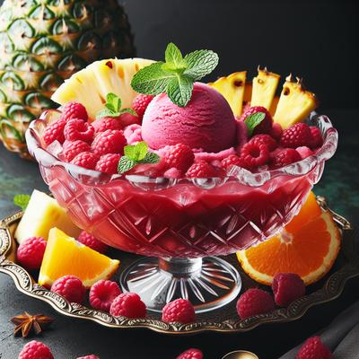 Image of Raspberry Sherbet Hawaiian Wedding Punch