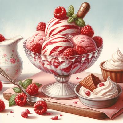 Image of Raspberry Sour Cream Ice Cream