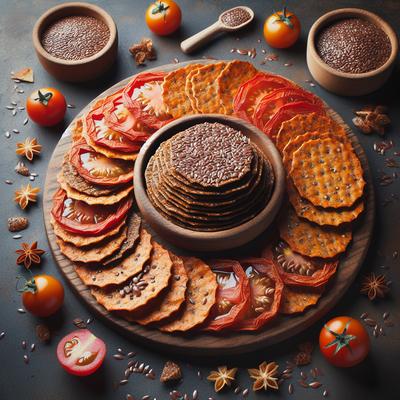 Image of Raw Flax Tomato Crackers Dehydrated