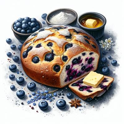 Image of Rbi's Blueberry Hot Bread