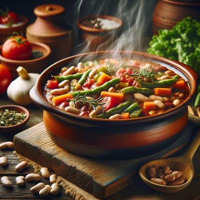 Image of Ready and Waiting Bean and Vegetable Ragout
