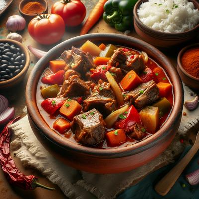 Image of Real Cuban Rabo Encendido Oxtail Stew