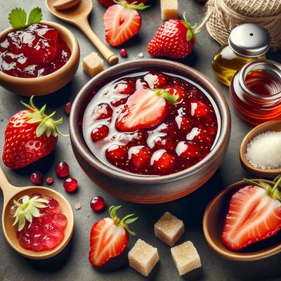 Image of Really Easy and Good Sugar Free Strawberry Jam Spread