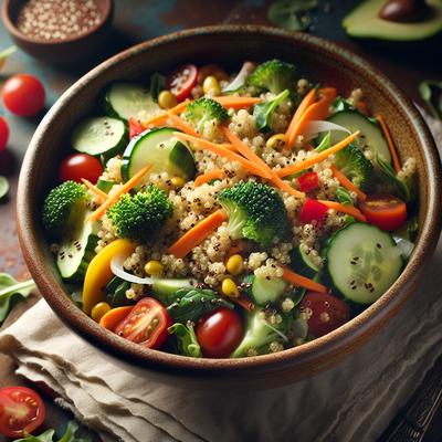 Image of Really Fresh Raw Quinoa Salad Raw Vegan Gluten Free
