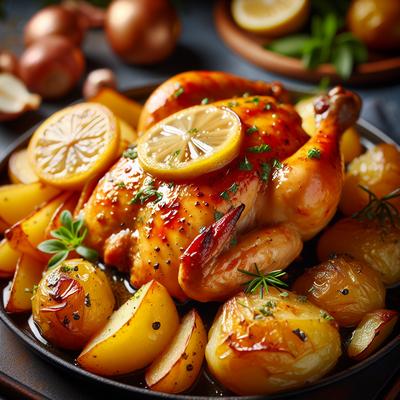Image of Reasonable Lemon Chicken and Potatoes
