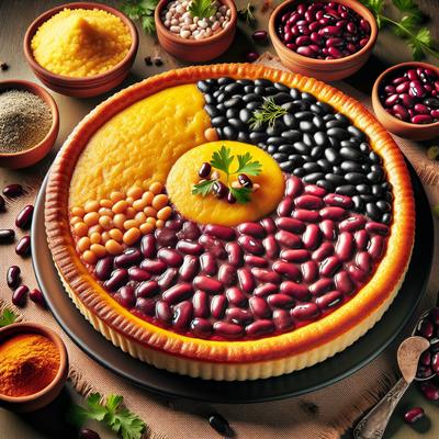 Image of Red and Black Bean Pies with Polenta