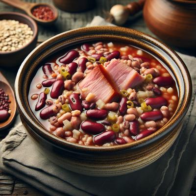 Image of Red Beans and Barley W Ham Slow Cooker Stew