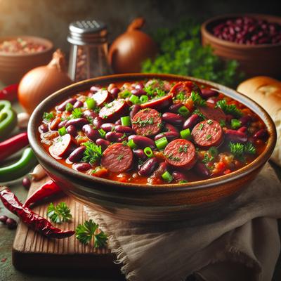 Image of Red Beans Sausage Jambalaya