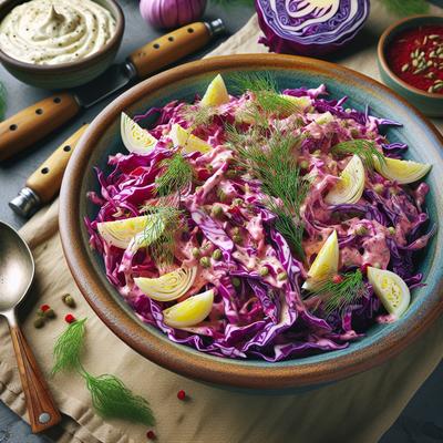 Image of Red Cabbage and Fennel Coleslaw