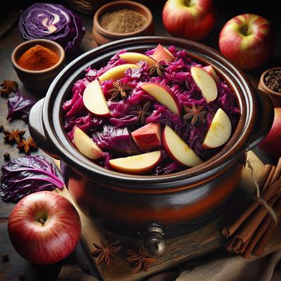 Image of Red Cabbage with Apples and Spices Crock Pot