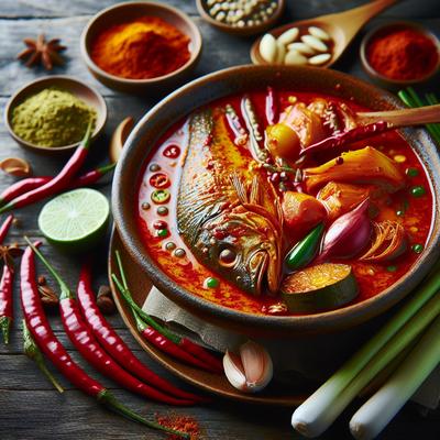 Image of Red Curry Sauce for Fish Rice or Veggies