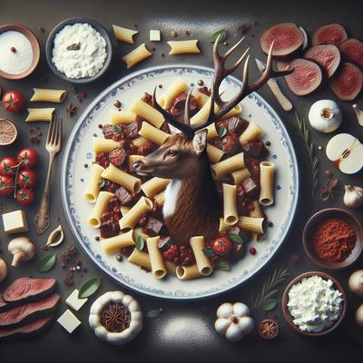 Image of Red Deer Venison Ragu with Rigatoni Fresh Ricotta