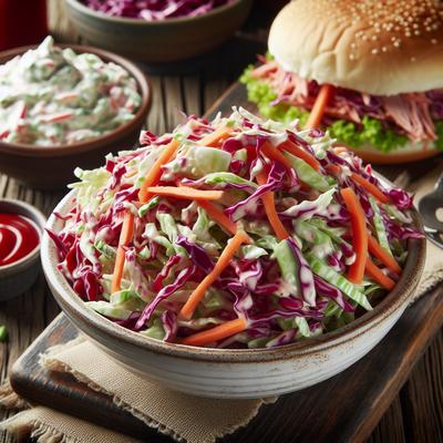 Image of Red Green Cole Slaw for Pulled Pork Sandwiches