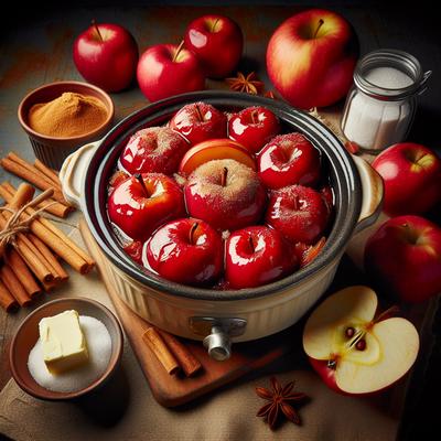 Image of Red Hot Baked Apples Ala Crock Pot
