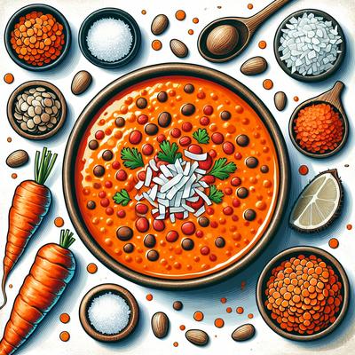 Image of Red Lentil and Carrot Soup with Coconut for the Crock Pot
